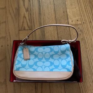 Baby Blue Coach Shoulder Bag